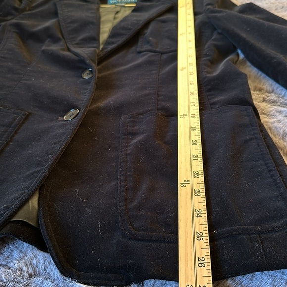 Lauren Ralph Lauren Black Velvet Blazer Dress Jacket One Button  Size Small - Picture 7 of 12